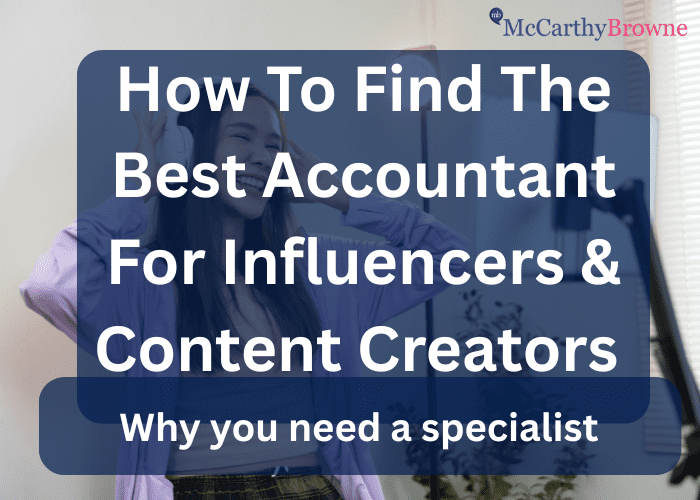 how to find the best accountant for content creators and influencers